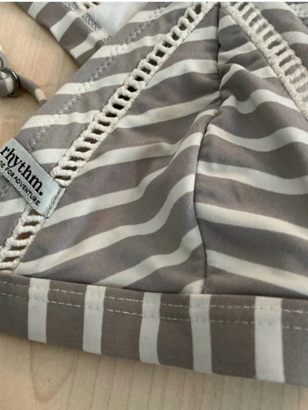 Rhythm triangle bikini top